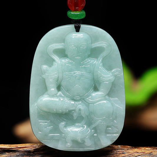 玄天上帝翡翠法會開光掛件
