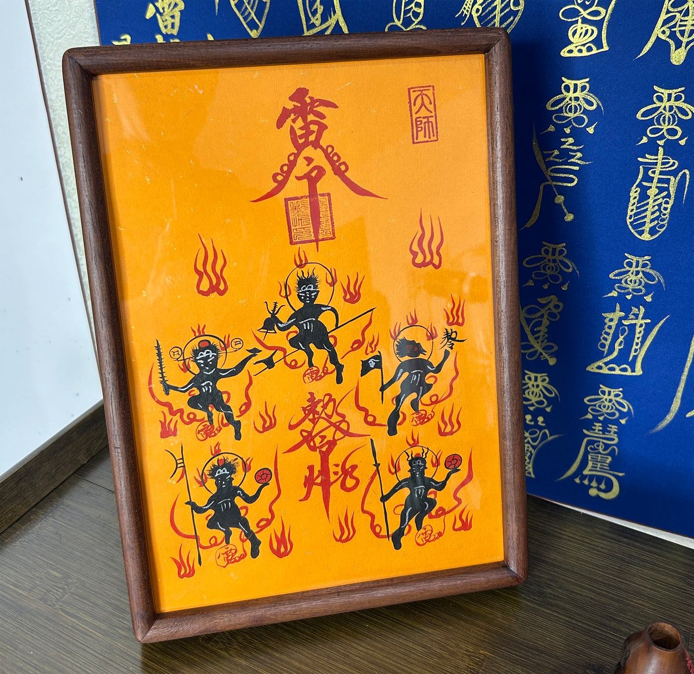 人形五雷符籙擺件「手繪」