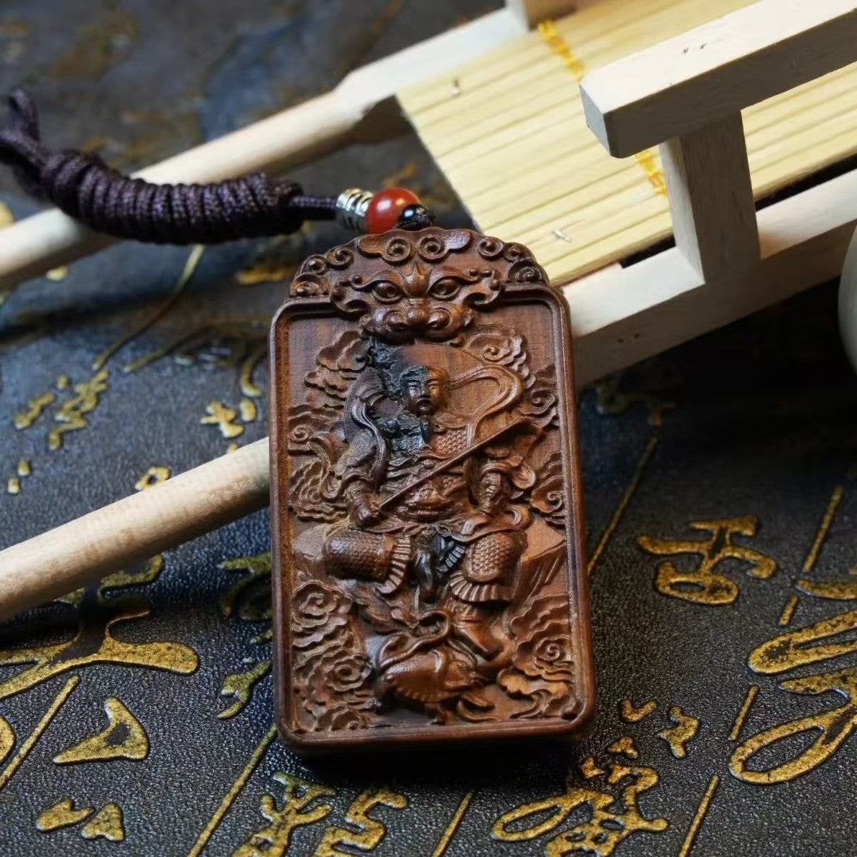玄天上帝雷擊棗木法會開光掛件
