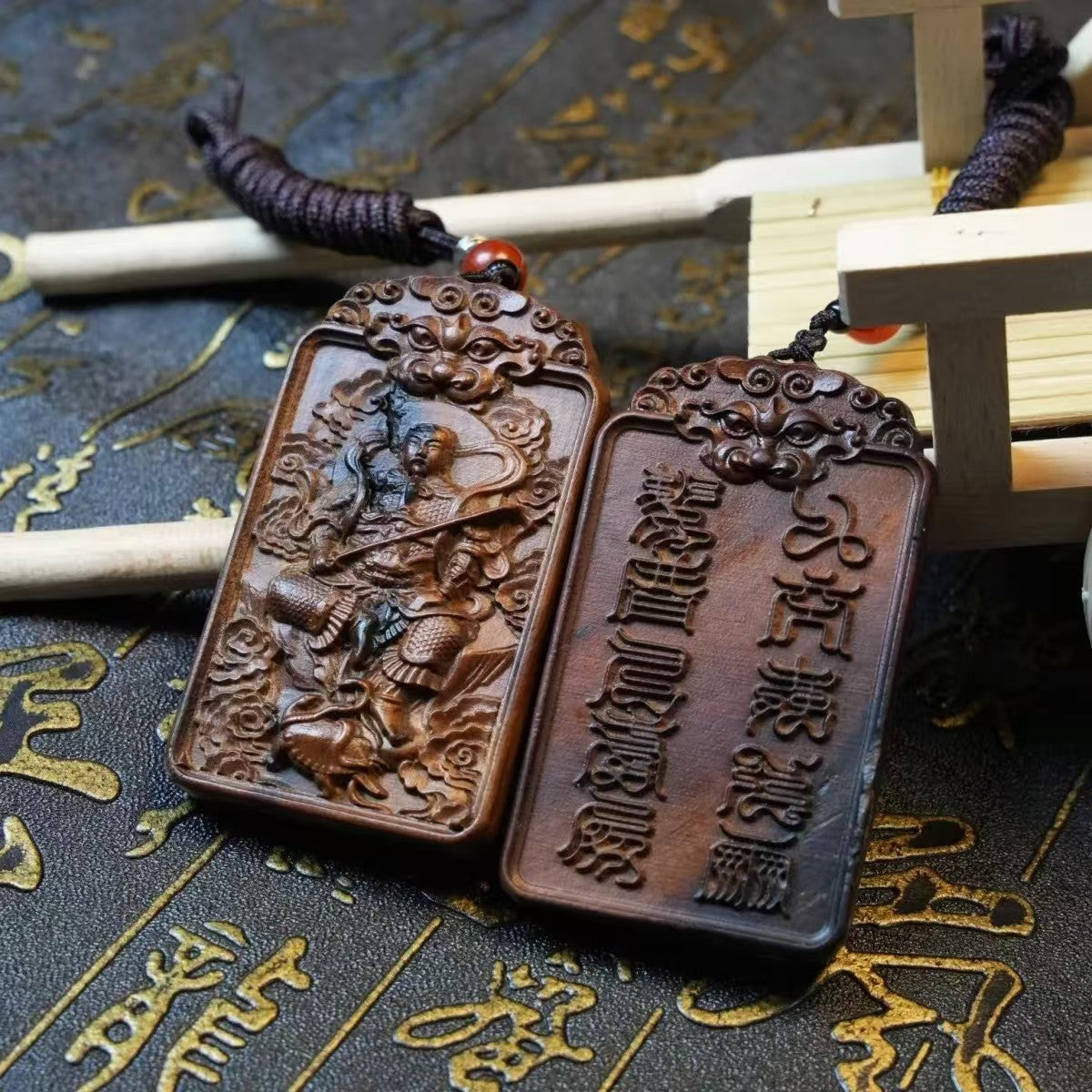 玄天上帝雷擊棗木法會開光掛件