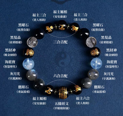 三合六合五行多寶定制手串
